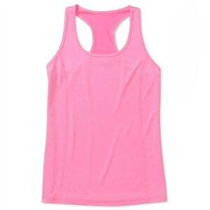 Danskin Women's Dri-More Pink Loose Fit Racerback Tank Top